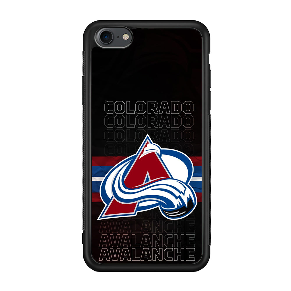 Colorado Avalanche Word Of Team iPhone 8 Case