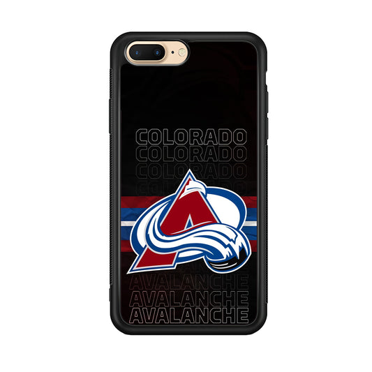 Colorado Avalanche Word Of Team iPhone 8 Plus Case