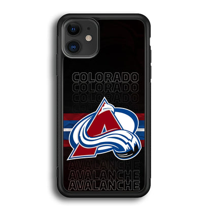 Colorado Avalanche Word Of Team iPhone 12 Case