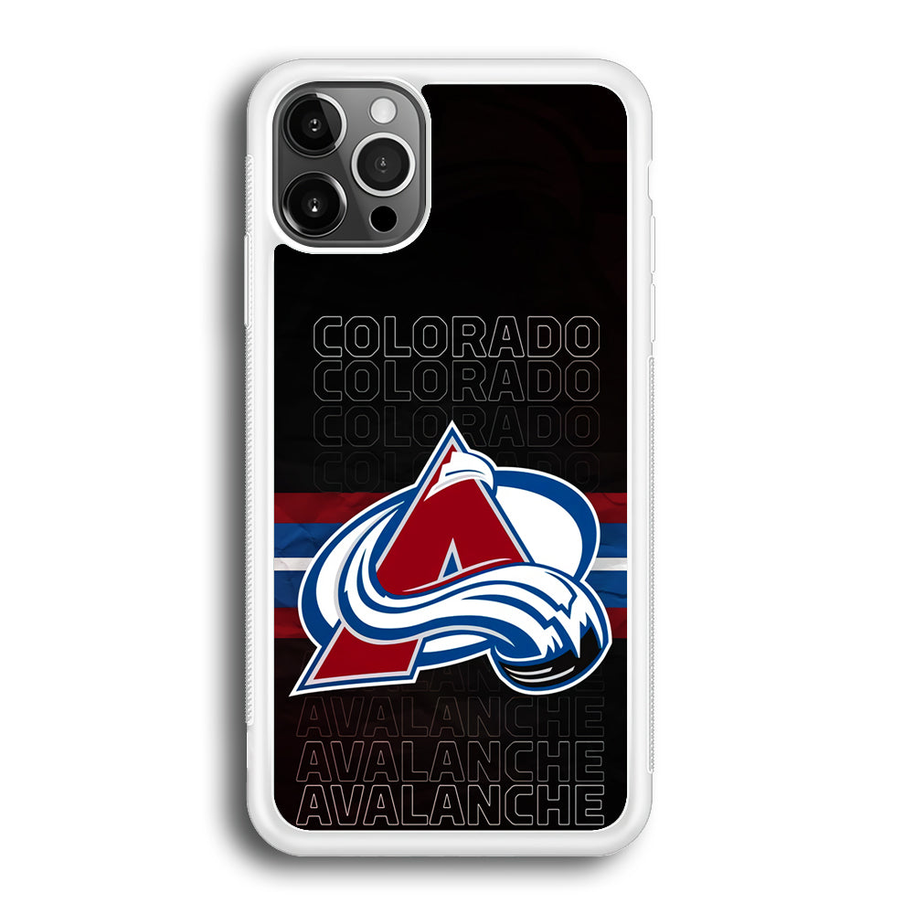 Colorado Avalanche Word Of Team iPhone 12 Pro Case