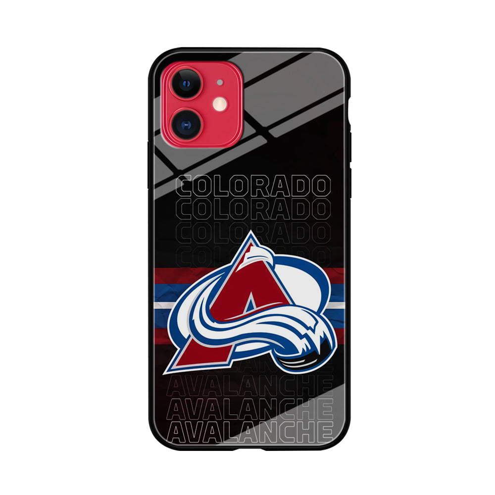 Colorado Avalanche Word Of Team iPhone 11 Case