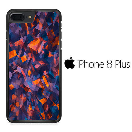 Colour Blue Orange iPhone 8 Plus Case - ezzystore - Phone Case