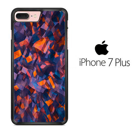 Colour Blue Orange iPhone 7 Plus Case - ezzystore - Phone Case
