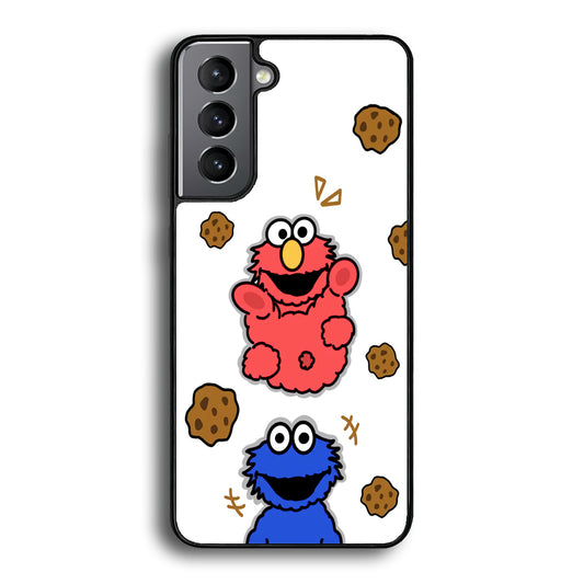 Cookie and Elmo Cookies Samsung Galaxy S21 Plus Case
