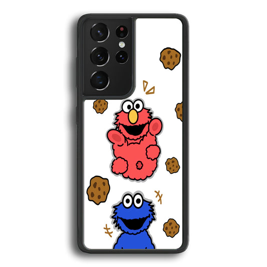 Cookie and Elmo Cookies Samsung Galaxy S21 Ultra Case - Ezzystore