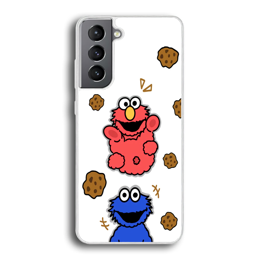 Cookie and Elmo Cookies Samsung Galaxy S21 Plus Case