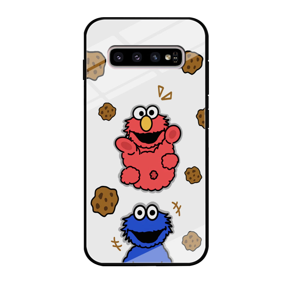Cookie and Elmo Cookies Samsung Galaxy S10 Plus Case