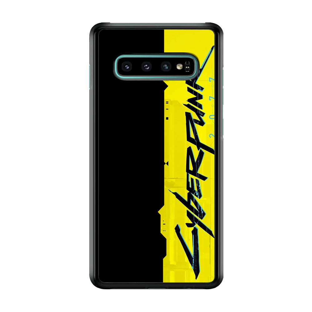 Cyberpunk Black Yellow Samsung Galaxy S10 Plus Case