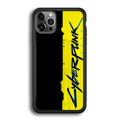 Cyberpunk Black Yellow iPhone 12 Pro Case