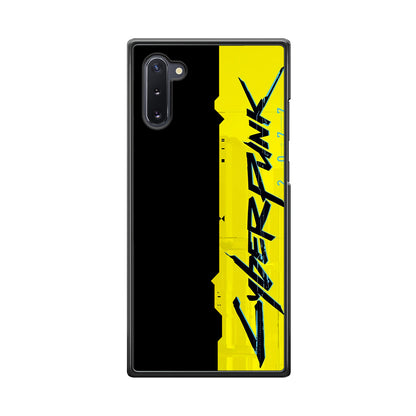 Cyberpunk Black Yellow Samsung Galaxy Note 10 Case