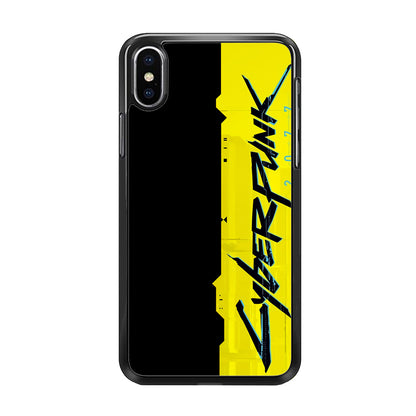 Cyberpunk Black Yellow iPhone Xs Case