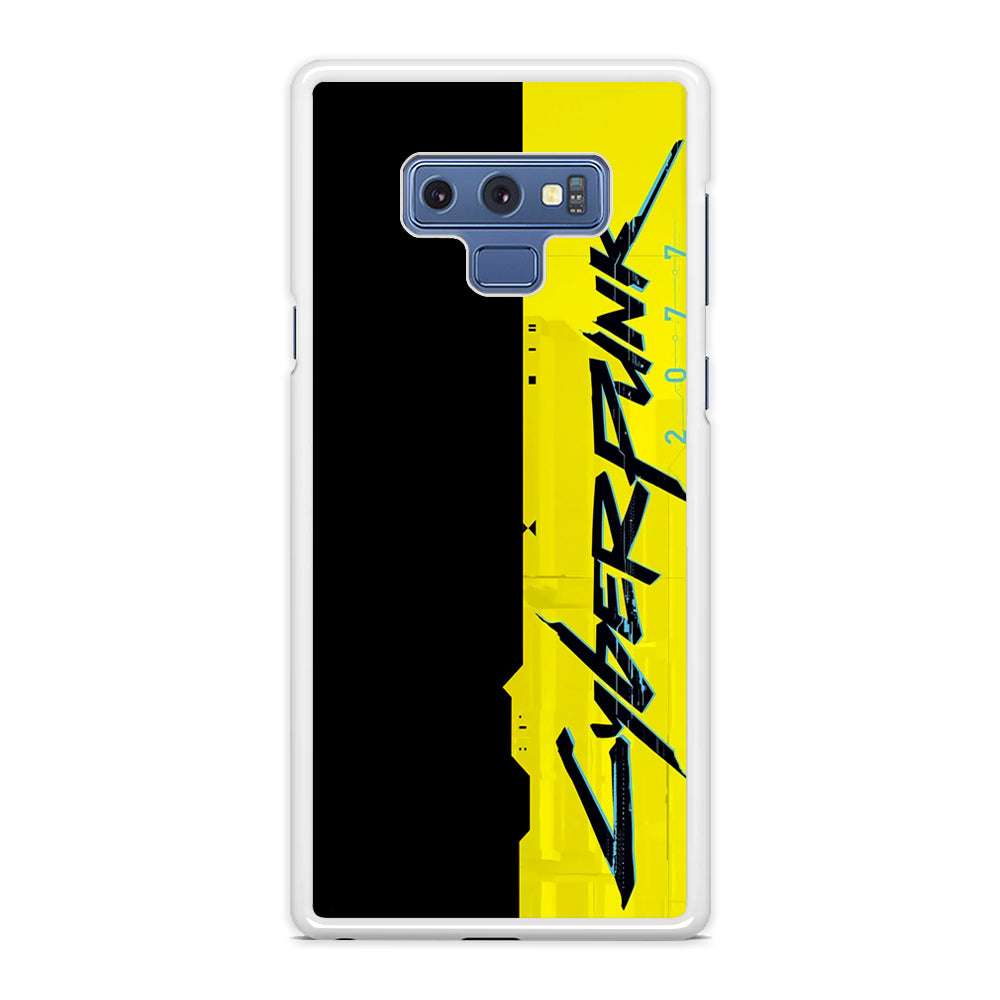 Cyberpunk Black Yellow Samsung Galaxy Note 9 Case