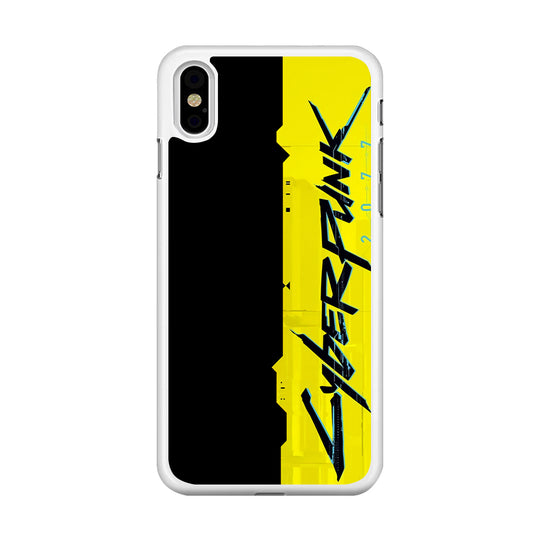 Cyberpunk Black Yellow iPhone Xs Case