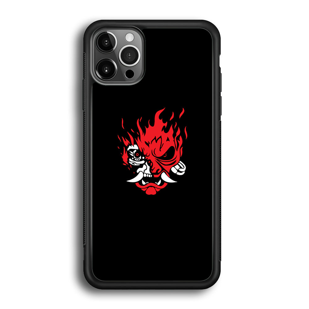 Cyberpunk Logo Black iPhone 12 Pro Case