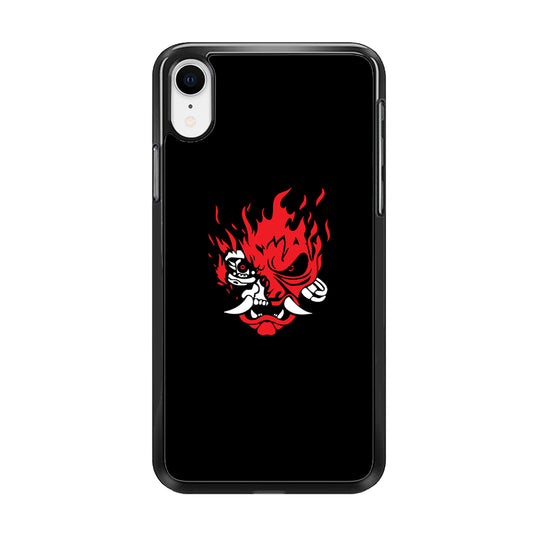 Cyberpunk Logo Black iPhone XR Case