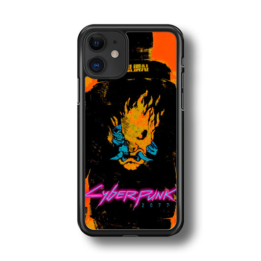 Cyberpunk Samurai Paint Art iPhone 11 Case