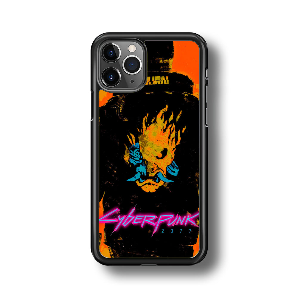 Cyberpunk Samurai Paint Art iPhone 11 Pro Case