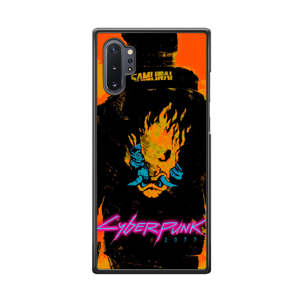 Cyberpunk Samurai Paint Art Samsung Galaxy Note 10 Plus Case