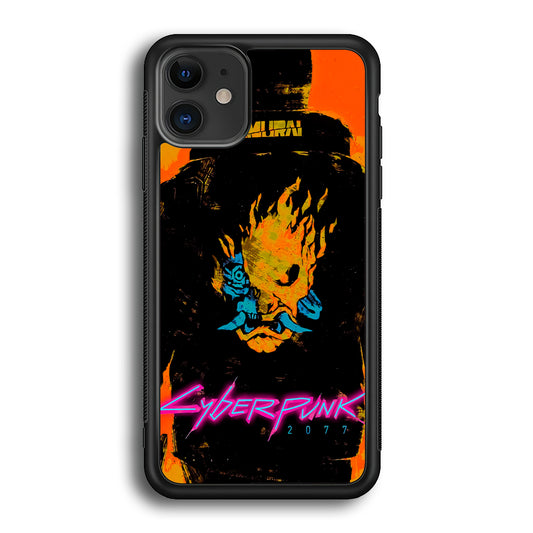 Cyberpunk Samurai Paint Art iPhone 12 Case