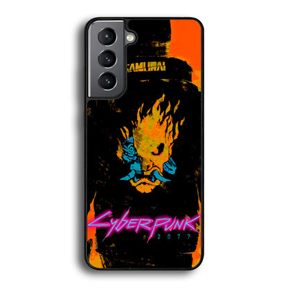 Cyberpunk Samurai Paint Art Samsung Galaxy S21 Plus Case