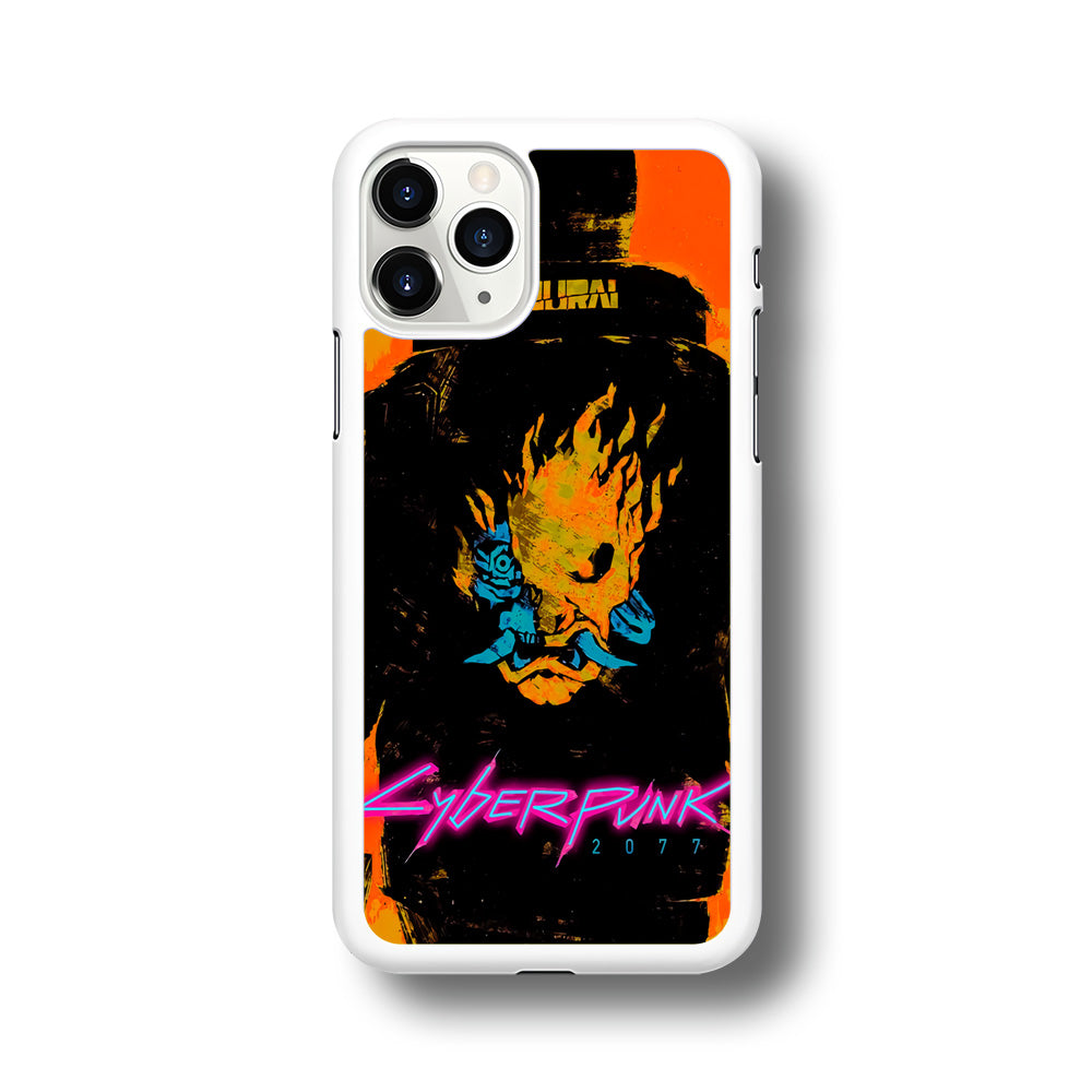 Cyberpunk Samurai Paint Art iPhone 11 Pro Case