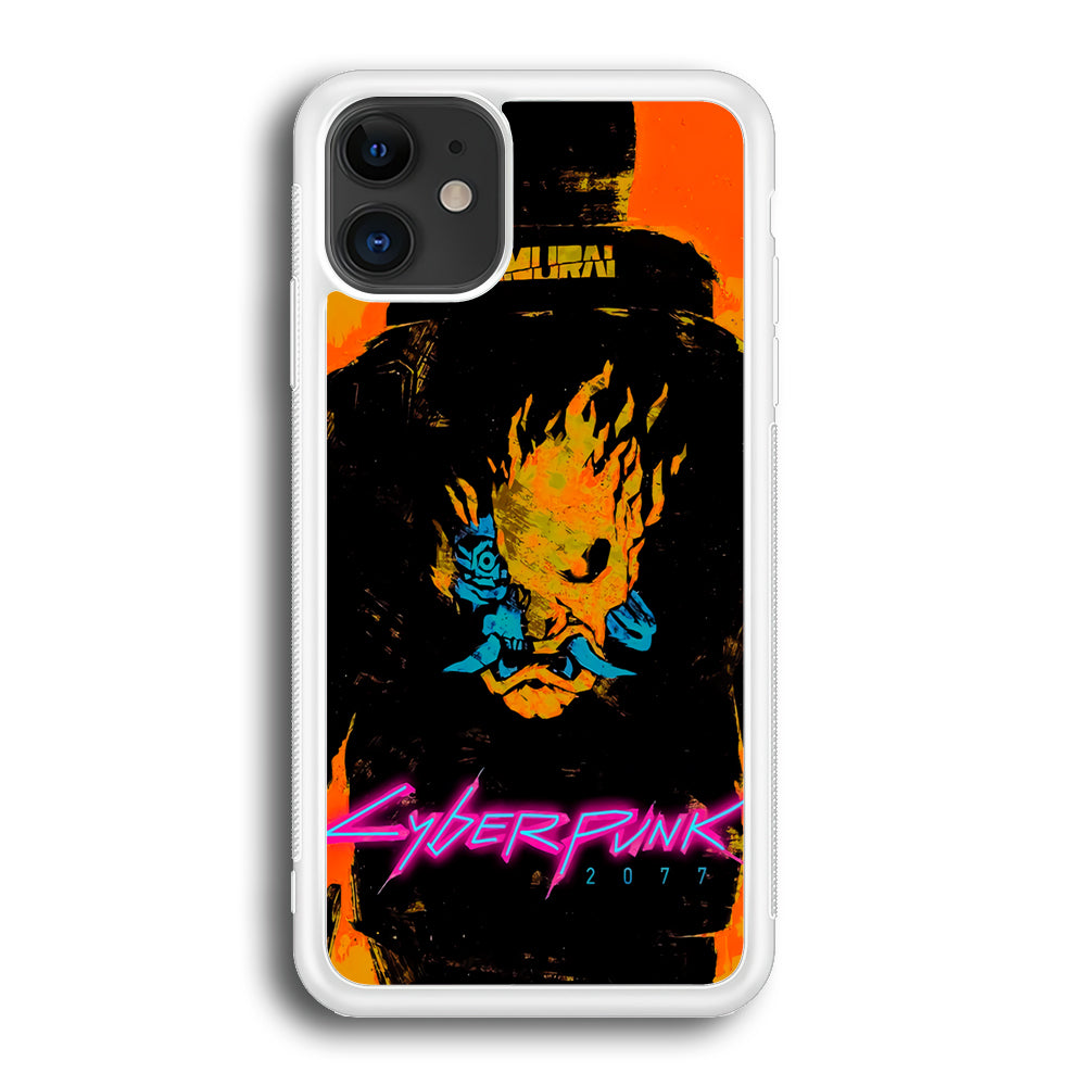 Cyberpunk Samurai Paint Art iPhone 12 Case