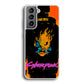 Cyberpunk Samurai Paint Art Samsung Galaxy S21 Plus Case