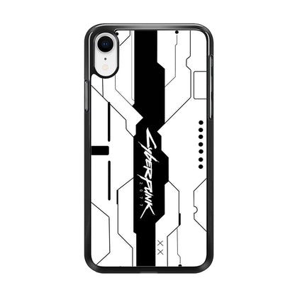 Cyberpunk White Pattern iPhone XR Case