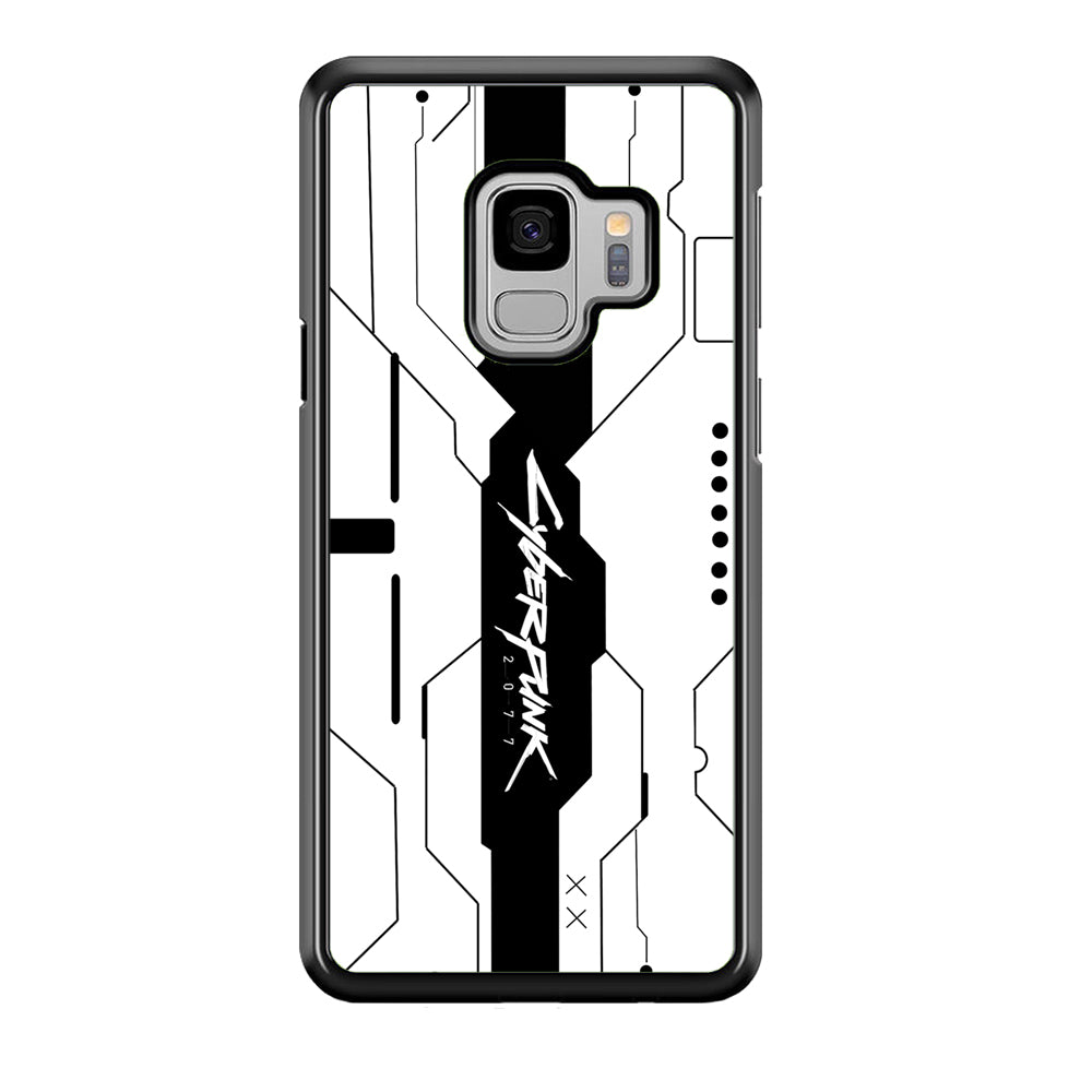 Cyberpunk White Pattern Samsung Galaxy S9 Case