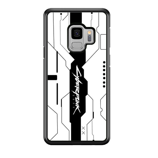 Cyberpunk White Pattern Samsung Galaxy S9 Case