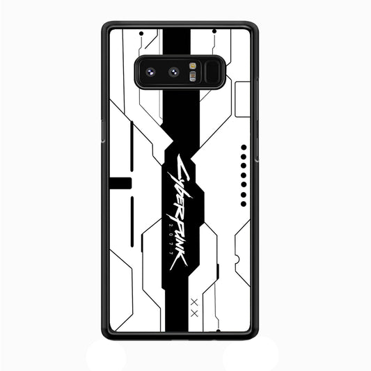 Cyberpunk White Pattern Samsung Galaxy Note 8 Case