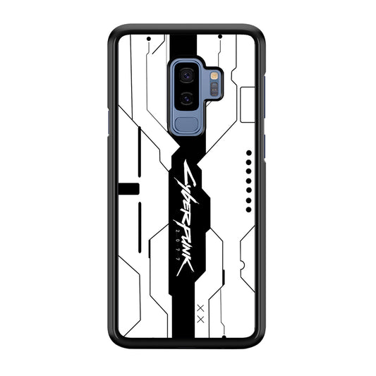 Cyberpunk White Pattern Samsung Galaxy S9 Plus Case