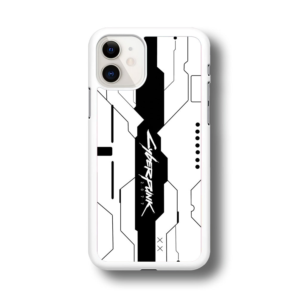 Cyberpunk White Pattern iPhone 11 Case