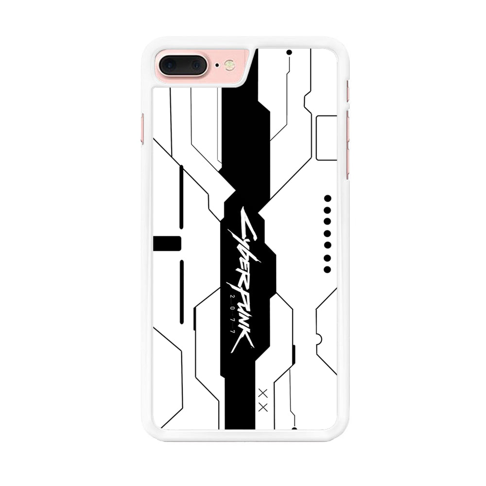 Cyberpunk White Pattern iPhone 7 Plus Case