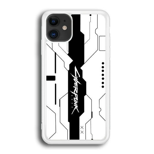 Cyberpunk White Pattern iPhone 12 Case