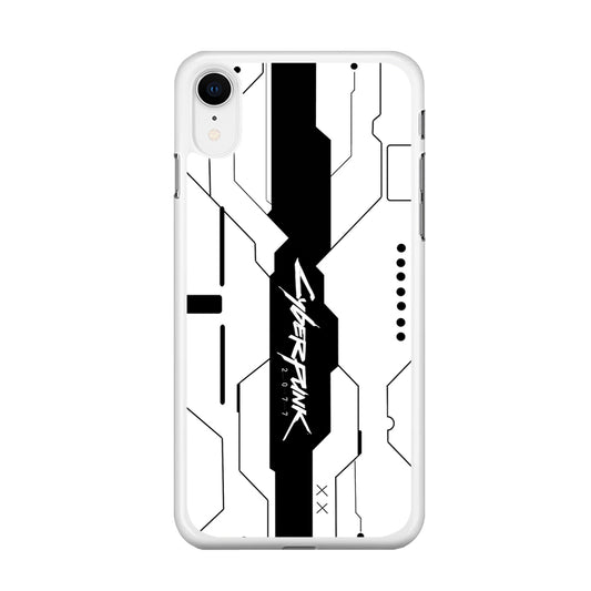 Cyberpunk White Pattern iPhone XR Case