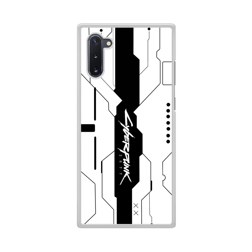 Cyberpunk White Pattern Samsung Galaxy Note 10 Case