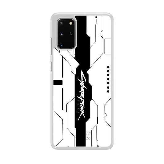 Cyberpunk White Pattern Samsung Galaxy S20 Plus Case