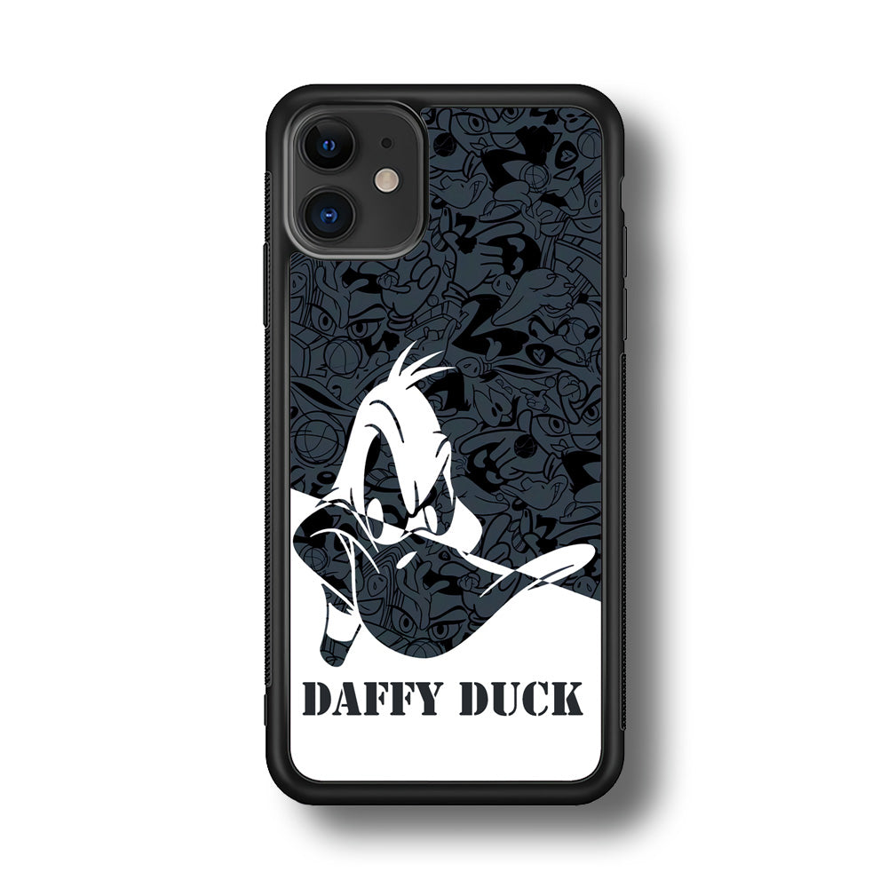 Daffy Duck Silhouette Of Pattern iPhone 11 Case