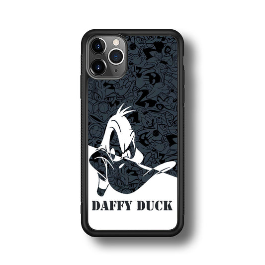 Daffy Duck Silhouette Of Pattern iPhone 11 Pro Case