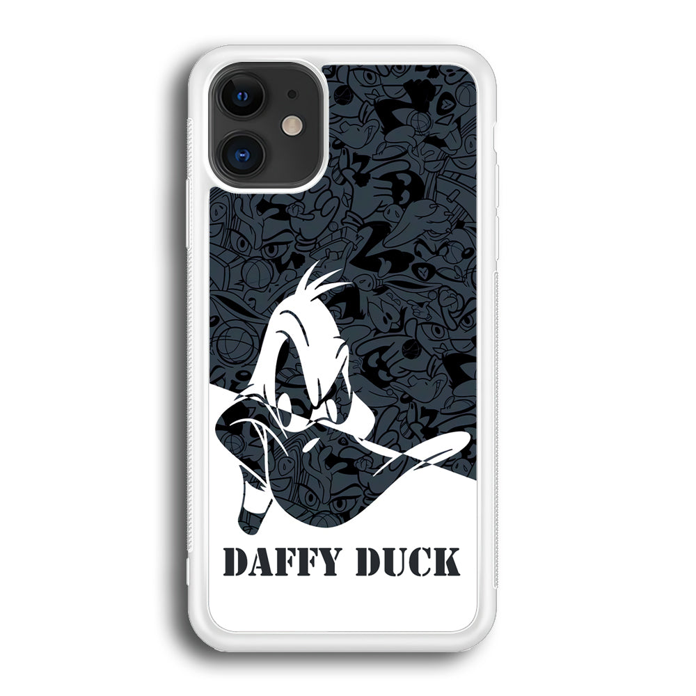 Daffy Duck Silhouette Of Pattern iPhone 12 Case