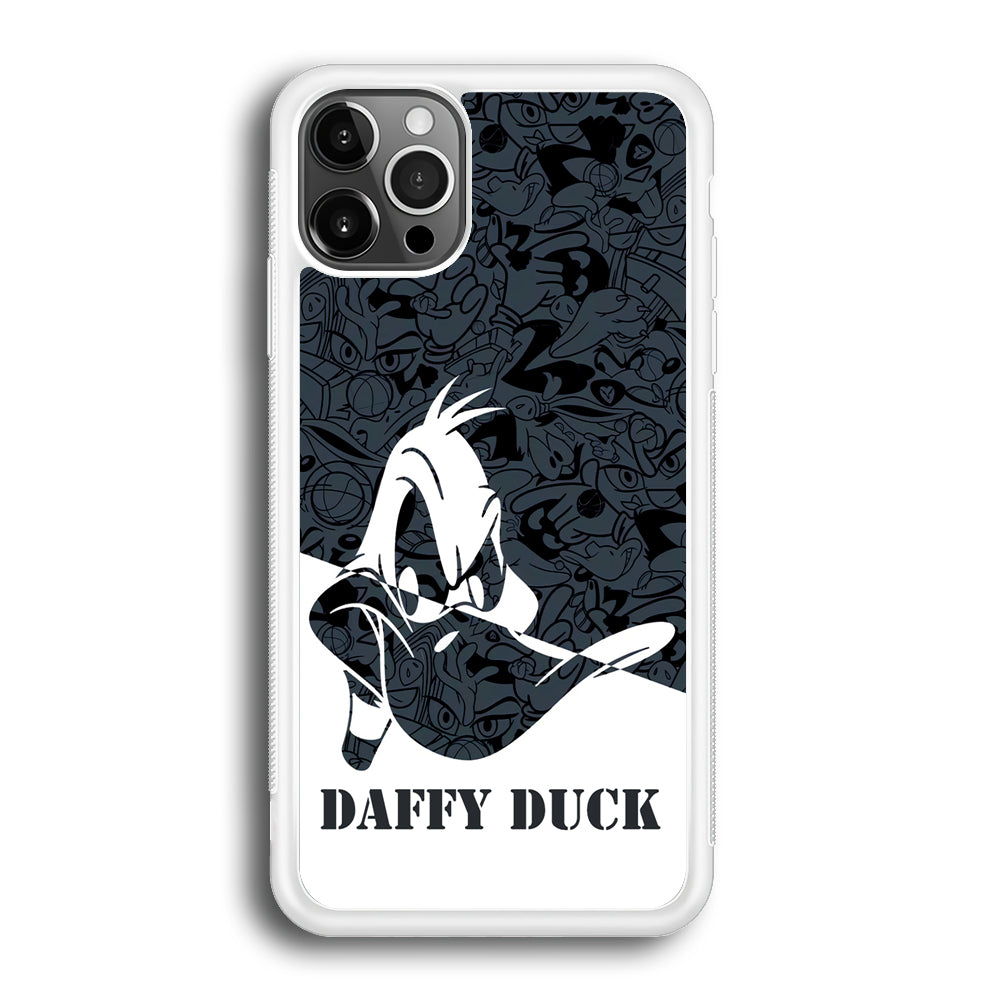 Daffy Duck Silhouette Of Pattern iPhone 12 Pro Case