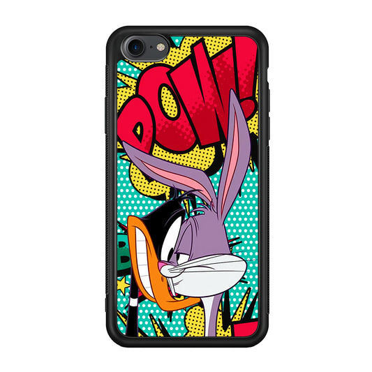 Daffy Duck Versus Bugs Bunny Battle iPhone 8 Case