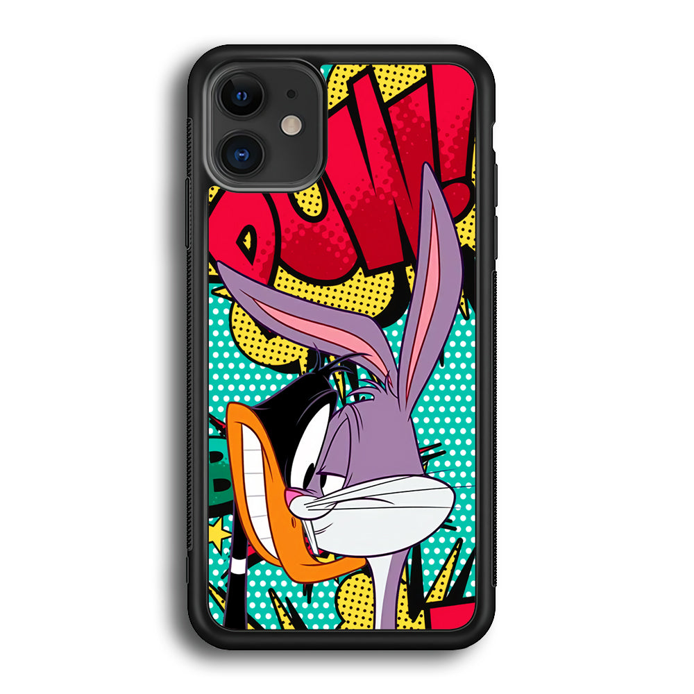 Daffy Duck Versus Bugs Bunny Battle iPhone 12 Case