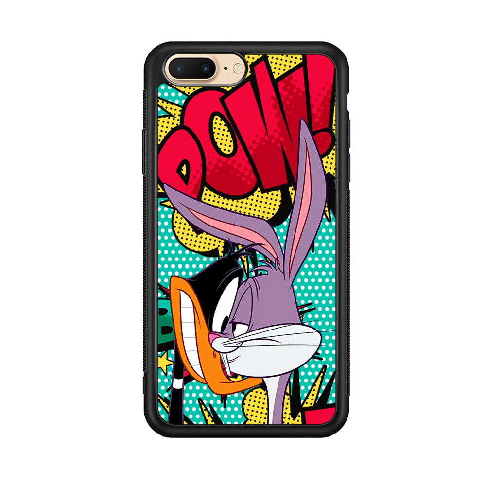 Daffy Duck Versus Bugs Bunny Battle iPhone 8 Plus Case