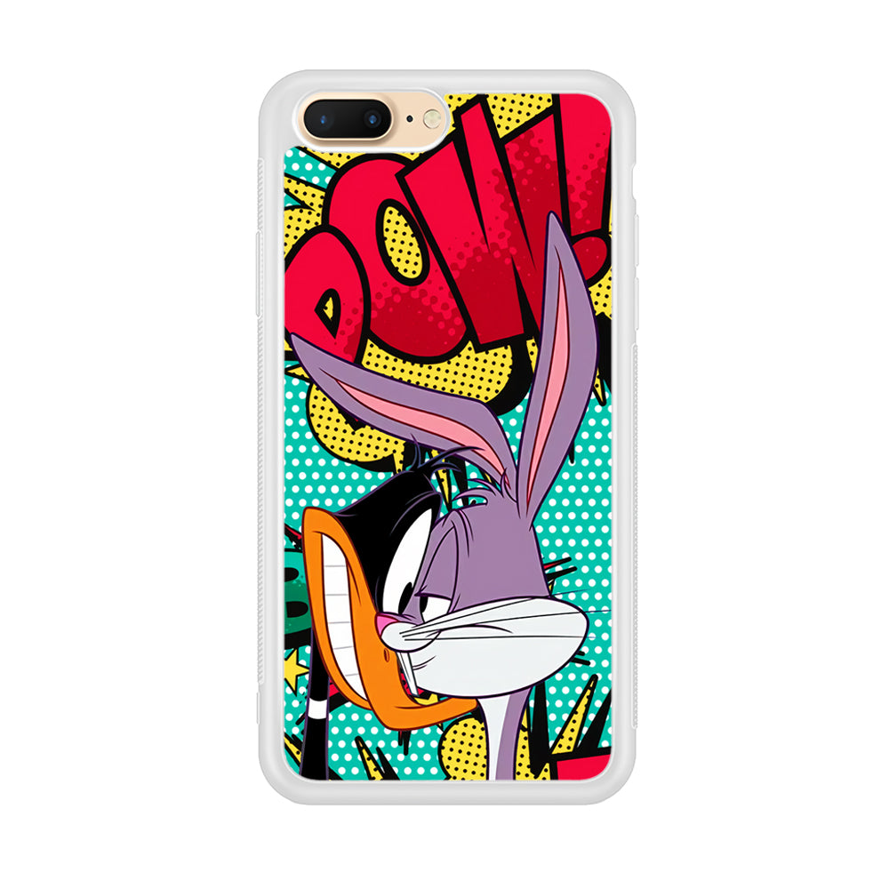 Daffy Duck Versus Bugs Bunny Battle iPhone 8 Plus Case