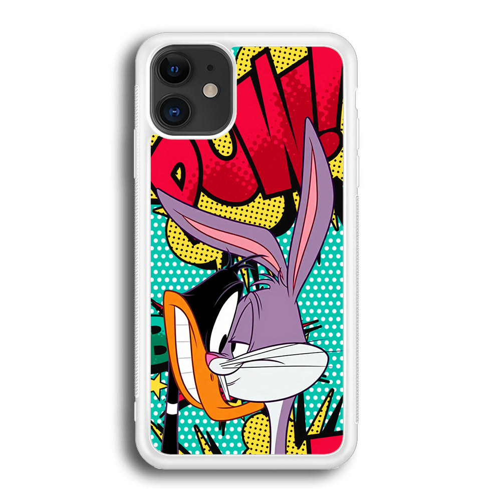 Daffy Duck Versus Bugs Bunny Battle iPhone 12 Case