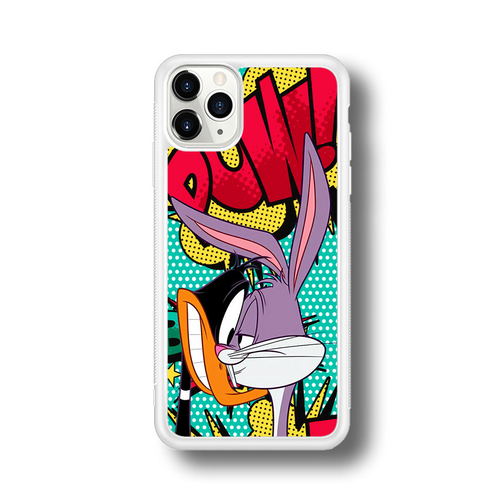 Daffy Duck Versus Bugs Bunny Battle iPhone 11 Pro Max Case