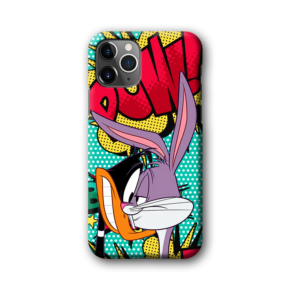 Daffy Duck Versus Bugs Bunny Battle iPhone 11 Pro Case