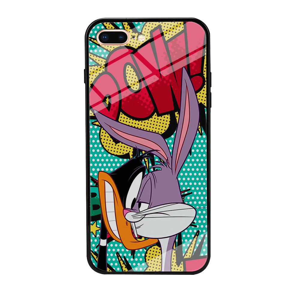 Daffy Duck Versus Bugs Bunny Battle iPhone 8 Plus Case